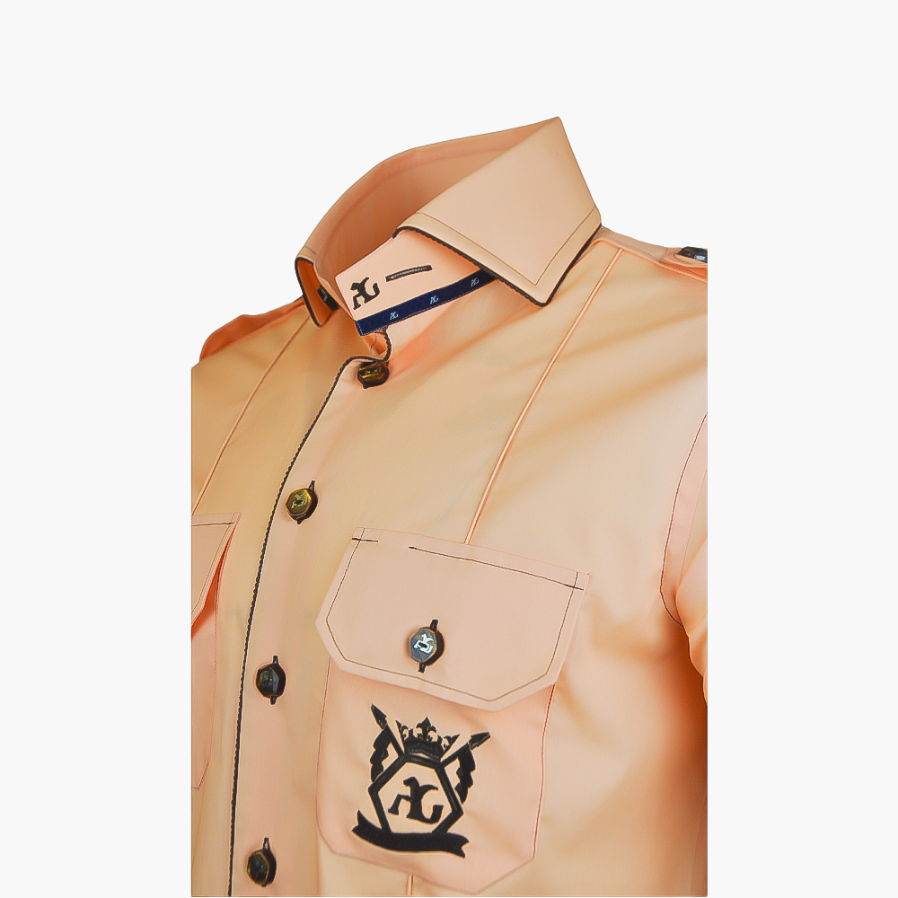 Orange  Short Sleeves Portofino/Mason Shirt