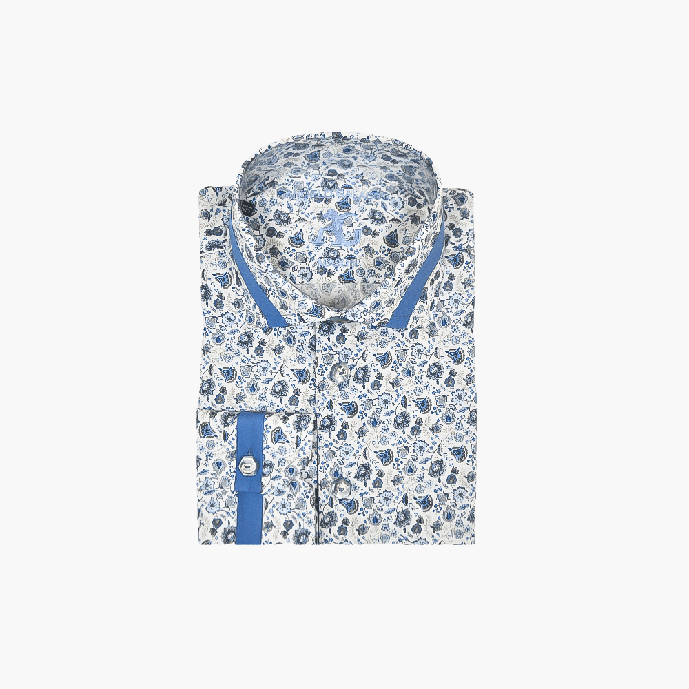 Floral Print Mason Shirt - Angelo Galasso - Luxury Italian Menswear London