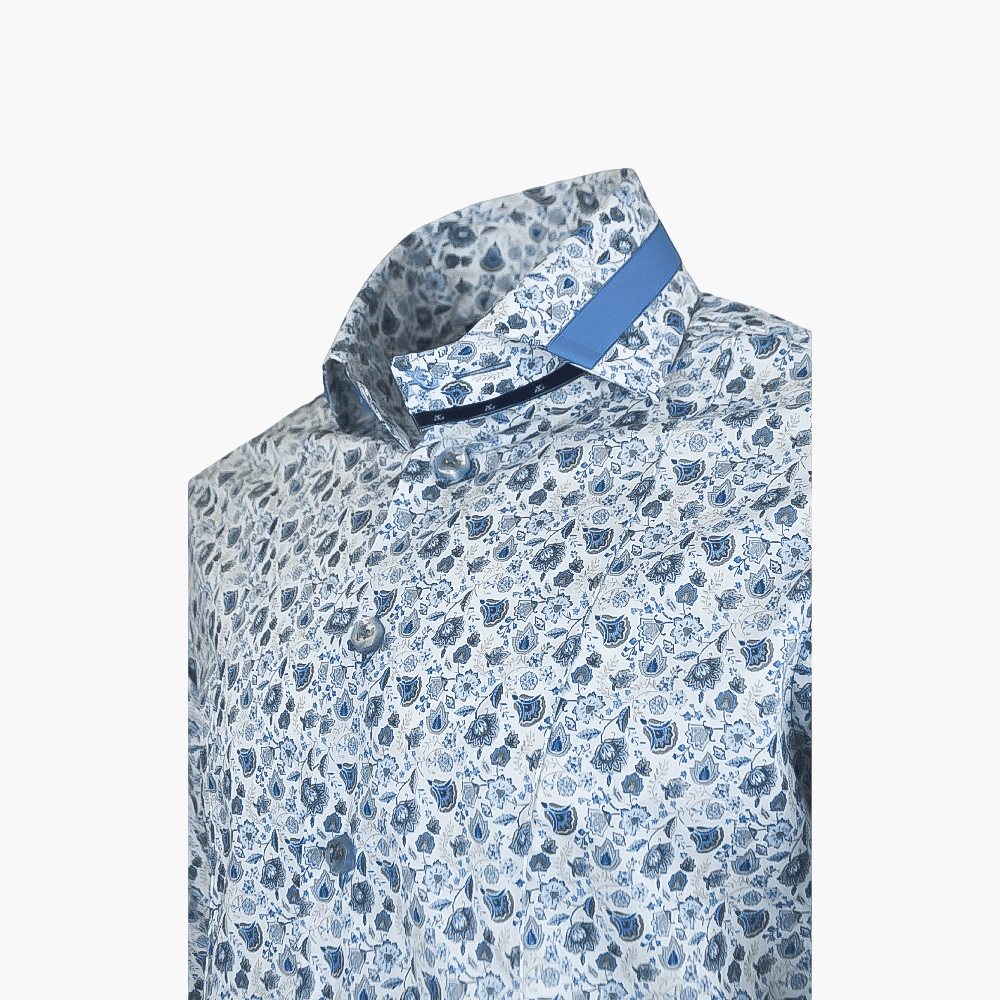 Floral Print Mason Shirt - Angelo Galasso - Luxury Italian Menswear London