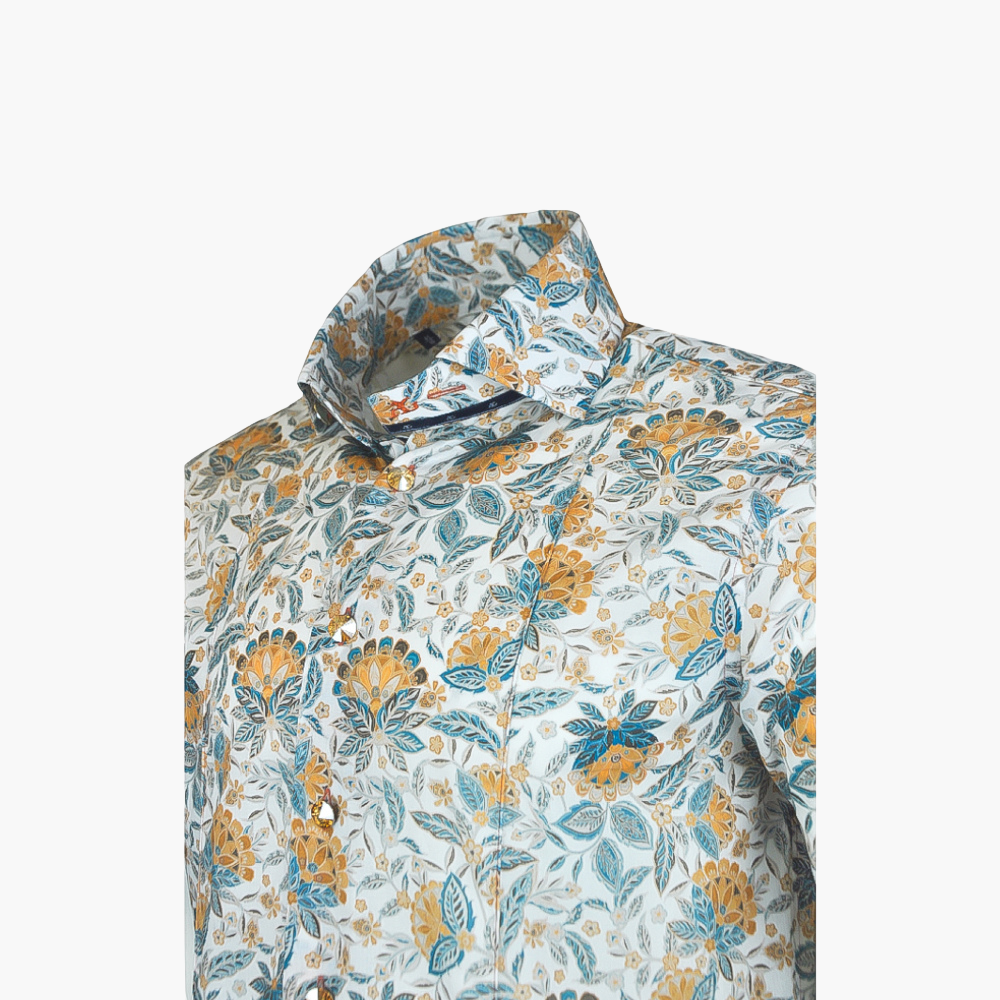 Floral Short Sleeves Mason Shirt - AG22W1HAS14FL