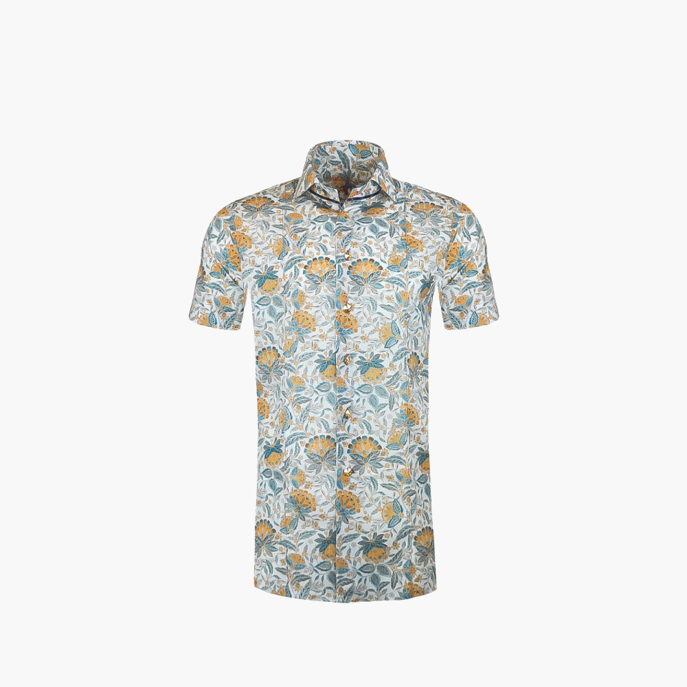 Floral Short Sleeves Mason Shirt - AG22W1HAS14FL