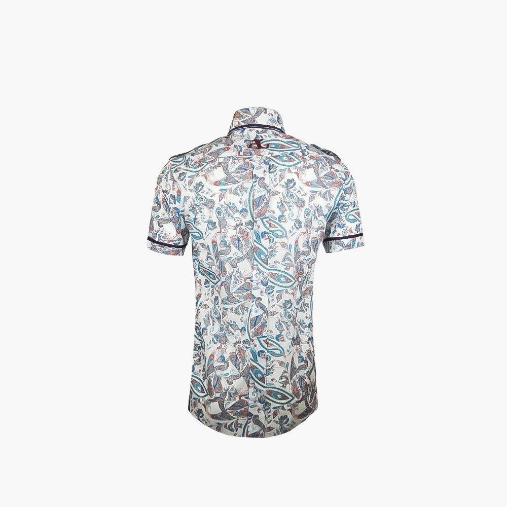 Paisley Short Sleeves Portofino/Mason Shirt