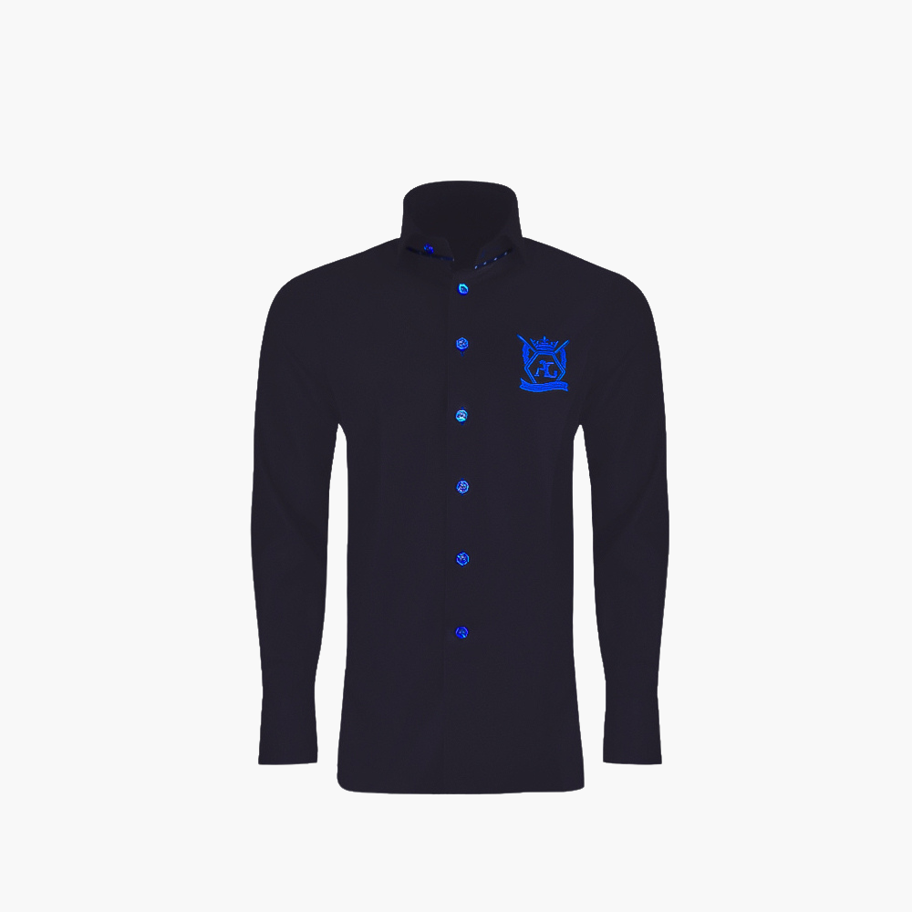 Black Hexagonal Mason Shirt -