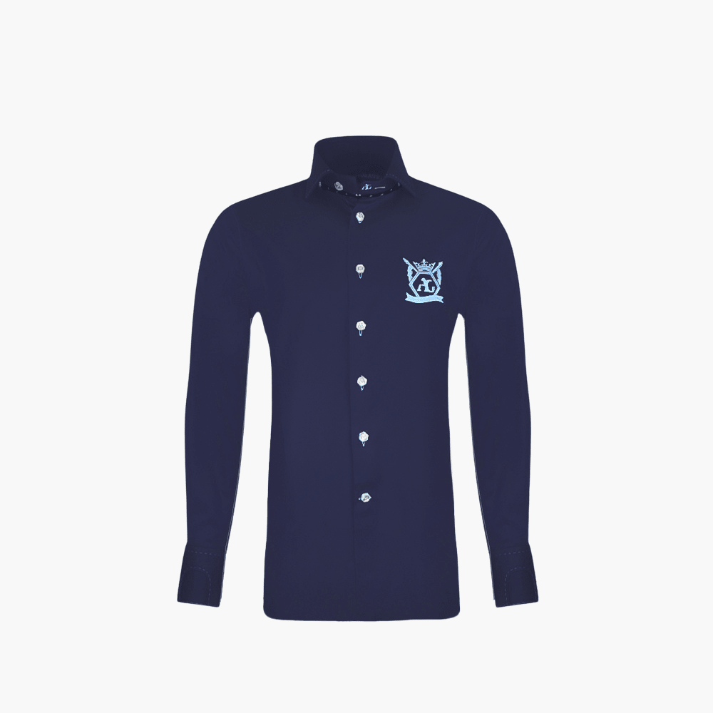Blue Watch Cuff Mason Shirt - Angelo Galasso - Luxury Italian Menswear London
