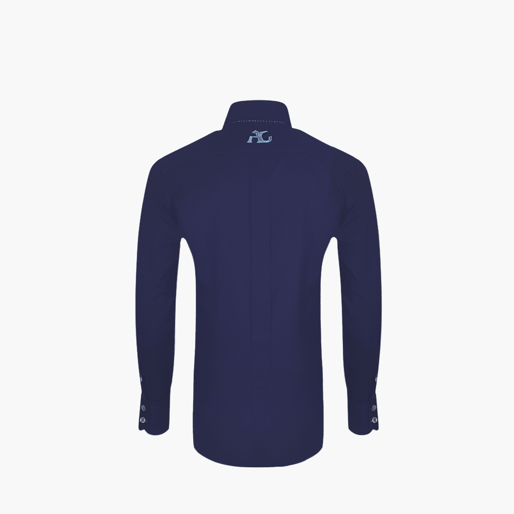 Blue Watch Cuff Mason Shirt - Angelo Galasso - Luxury Italian Menswear London