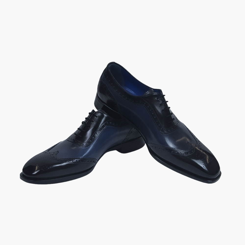 Two Tone Black & Blue Oxford - AG22WSGAL17