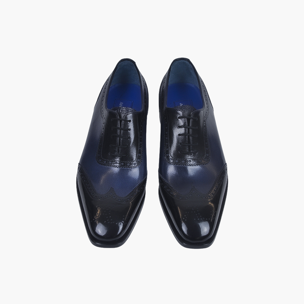 Two Tone Black & Blue Oxford - AG22WSGAL17