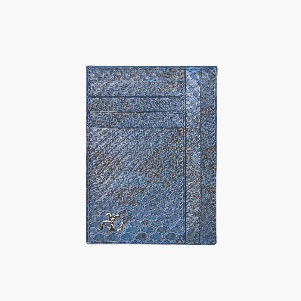 Steel Blue  Python Card Holder
