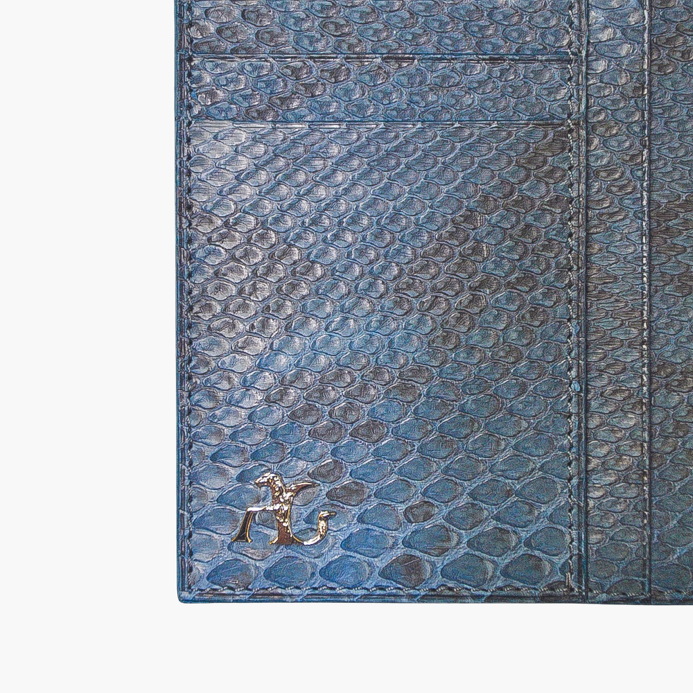 Steel Blue  Python Card Holder