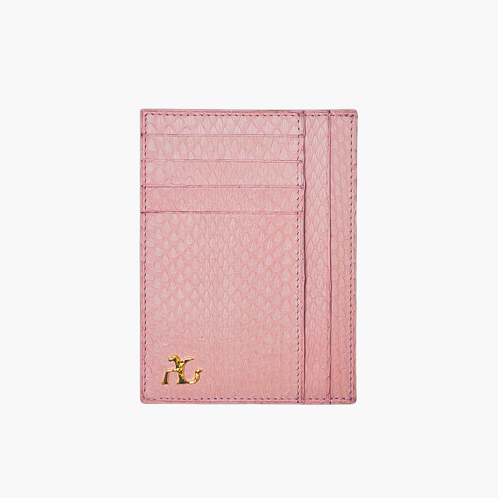 Baby Pink Python Card Holder