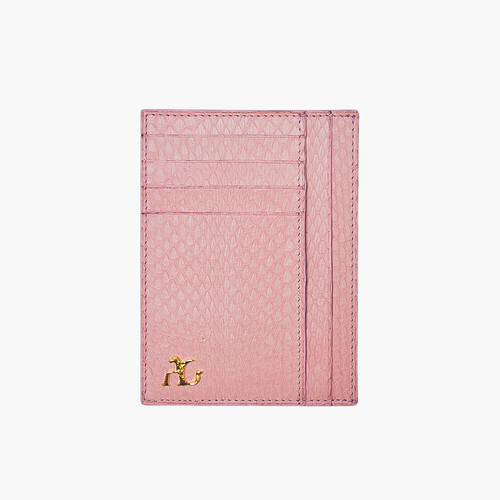 Baby Pink Python Card Holder