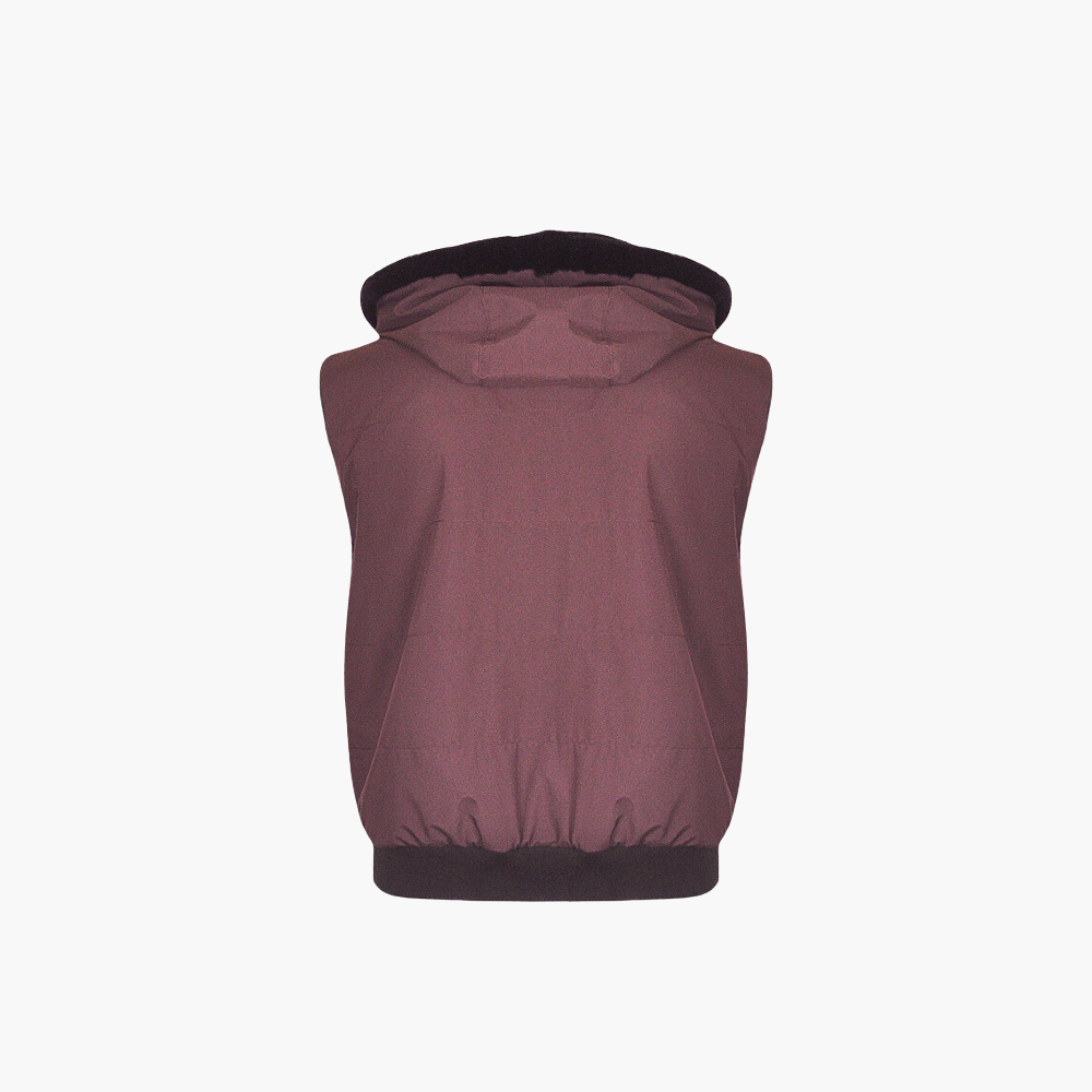 Dark Burgundy Alloro Gilet - AG23FWLIV004