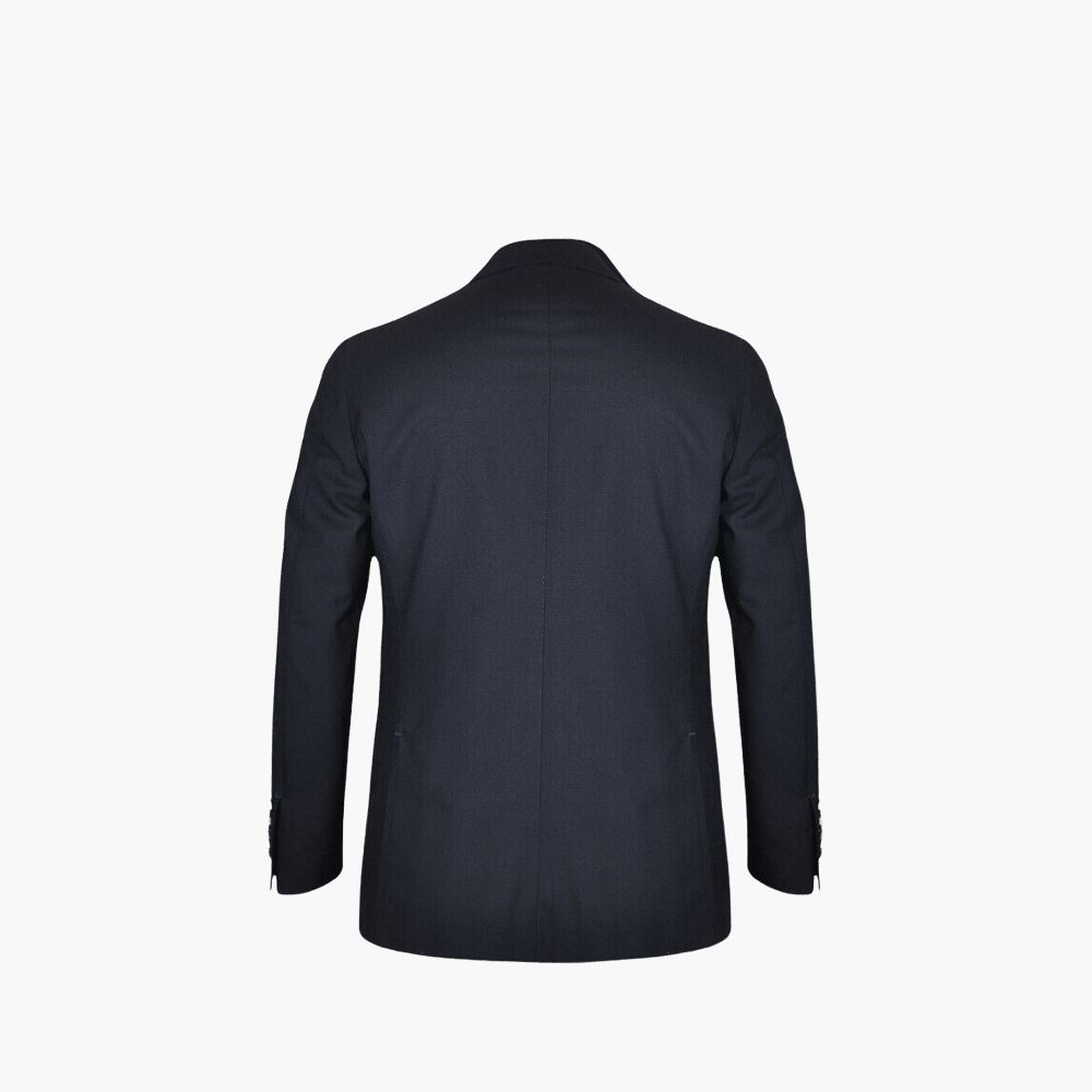 Blue Wool Suit & Waistcoat - Angelo Galasso - Luxury Italian Menswear London