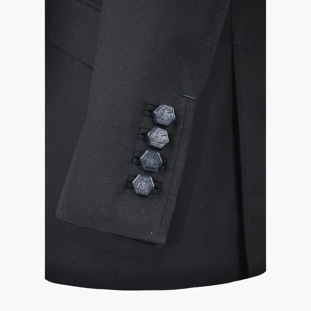 Blue Wool Suit & Waistcoat - Angelo Galasso - Luxury Italian Menswear London