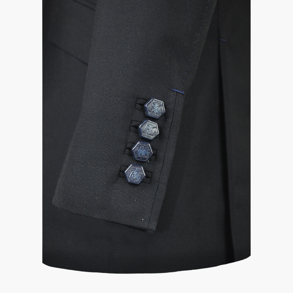 Blue Wool Suit & Waistcoat- AG23S10RIVMIS
