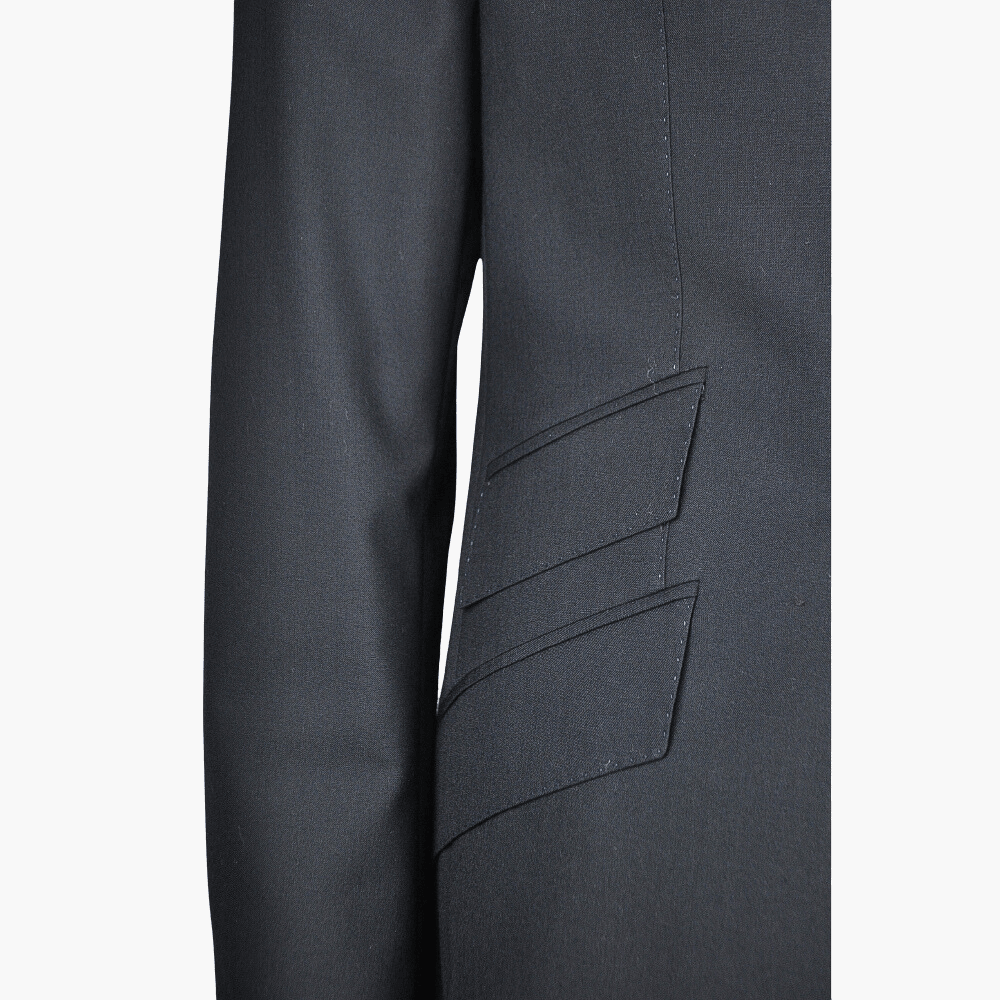 Blue Wool Suit & Waistcoat - Angelo Galasso - Luxury Italian Menswear London
