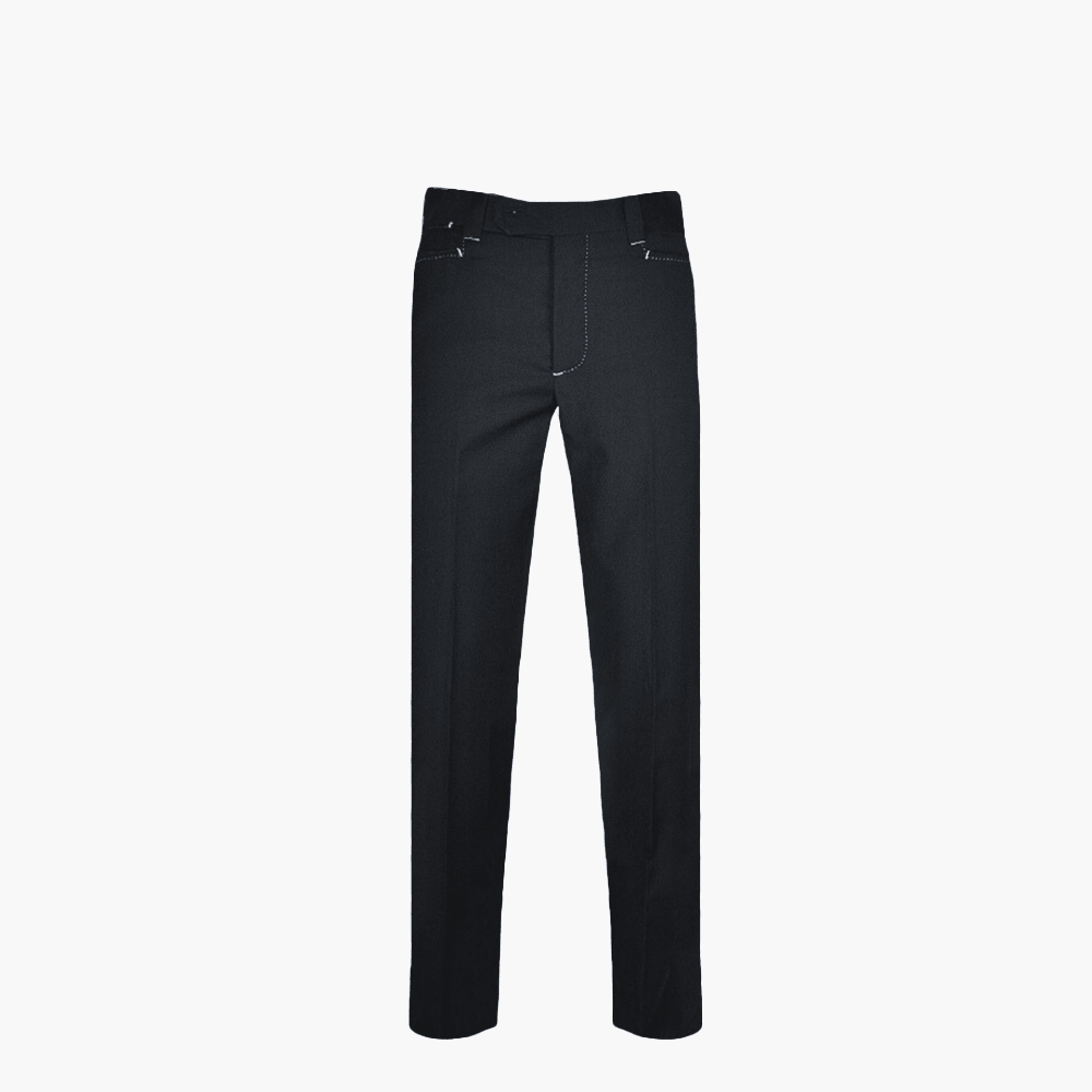 Black Trousers - Angelo Galasso - Luxury Italian Menswear London