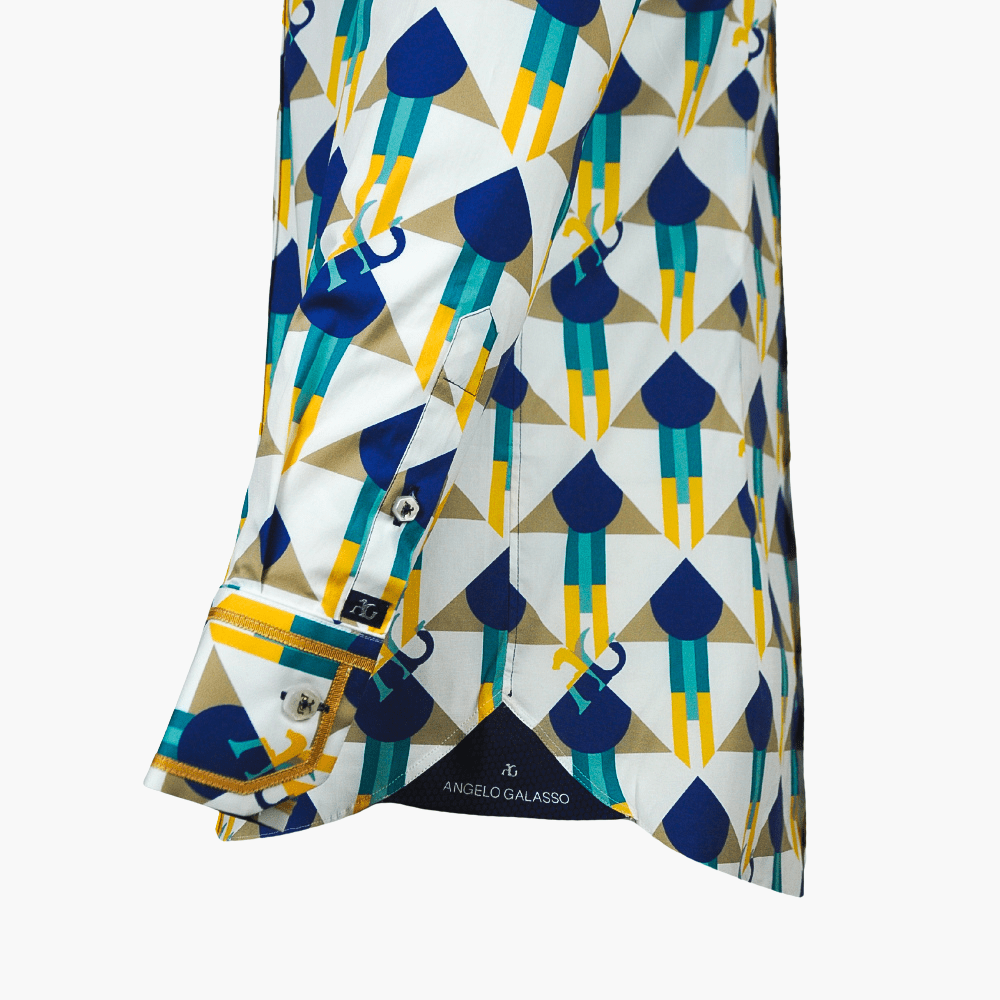 Optical Custom AG Print Corleone Shirt - Angelo Galasso - Luxury Italian Menswear London