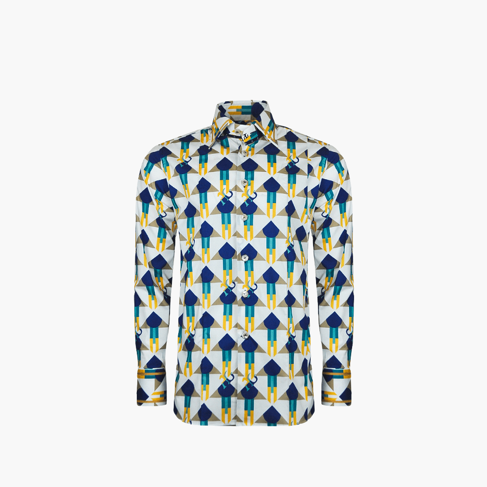 Optical Custom AG Print Corleone Shirt - Angelo Galasso - Luxury Italian Menswear London