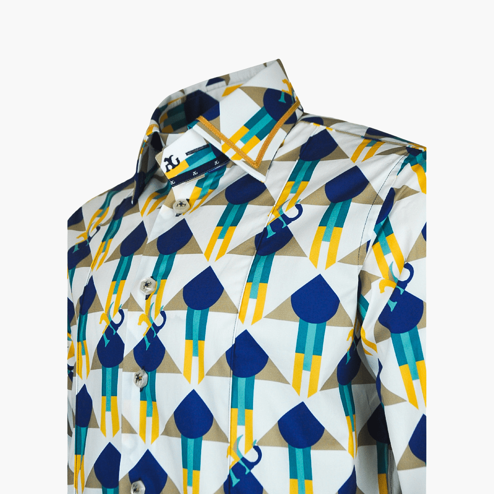 Optical Custom AG Print Corleone Shirt - Angelo Galasso - Luxury Italian Menswear London