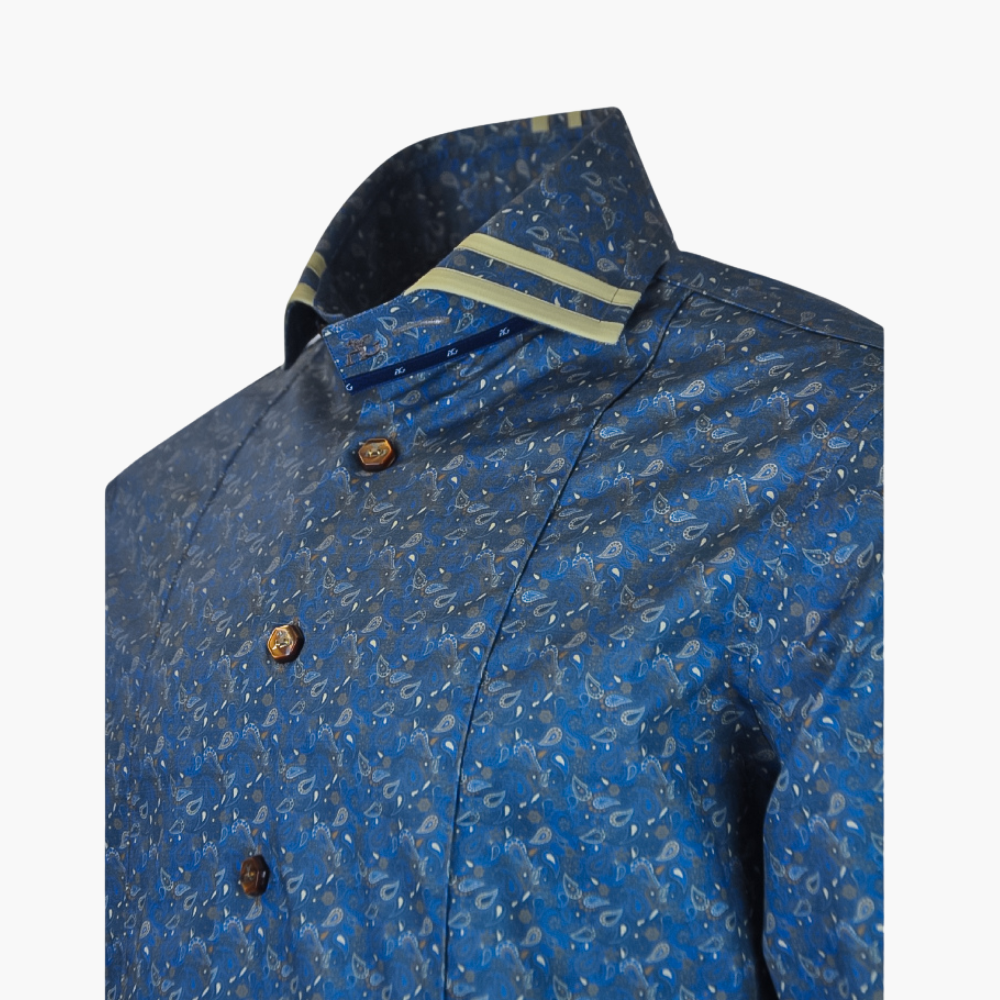 Blue Paisley Mason Shirt