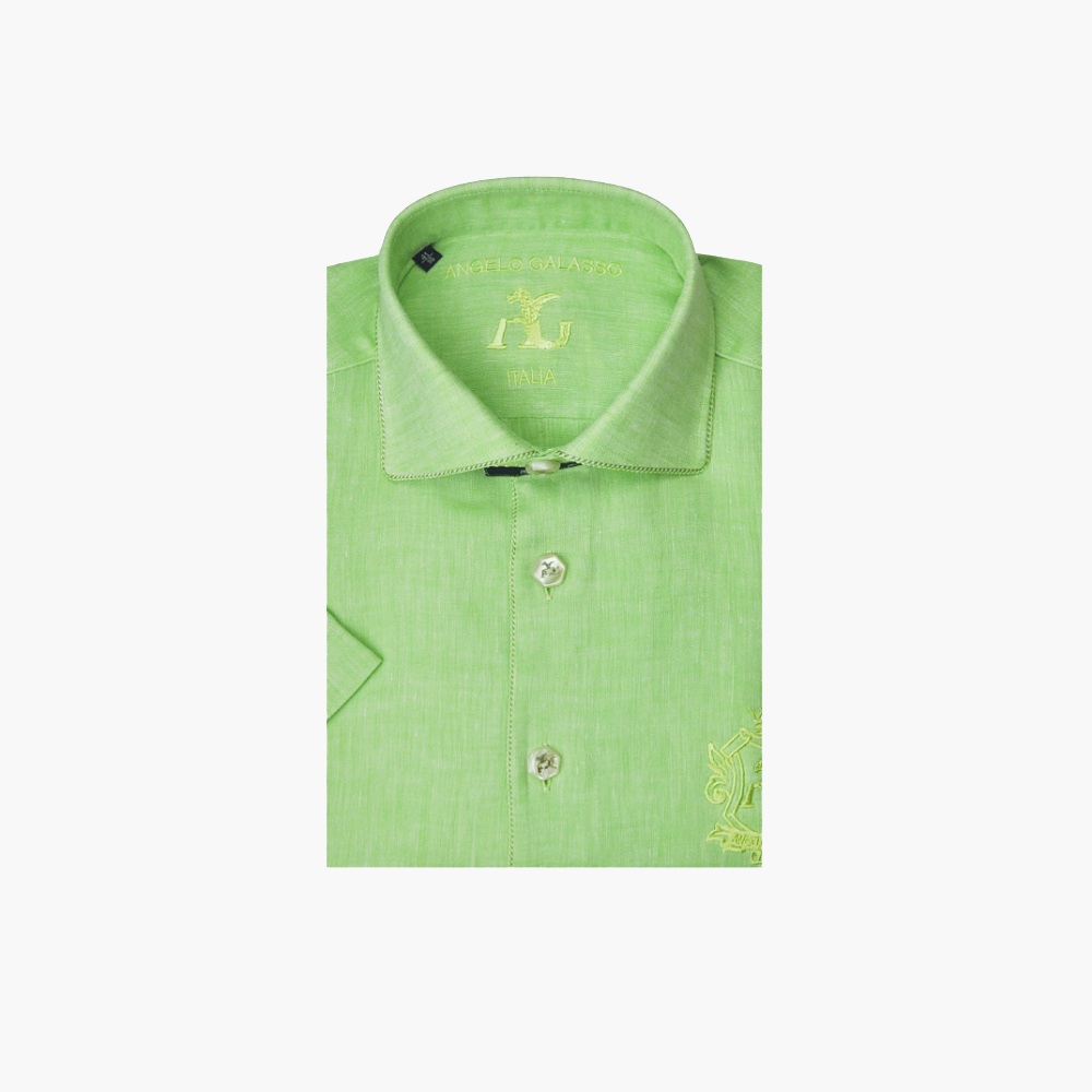 Green Short Sleeves Italia Shirt