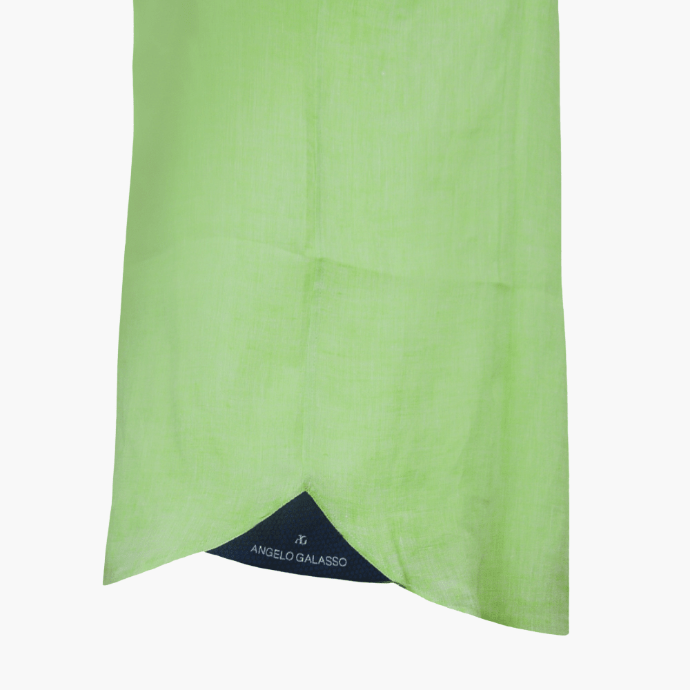 Green Short Sleeves Italia Shirt - Angelo Galasso - Luxury Italian Menswear London