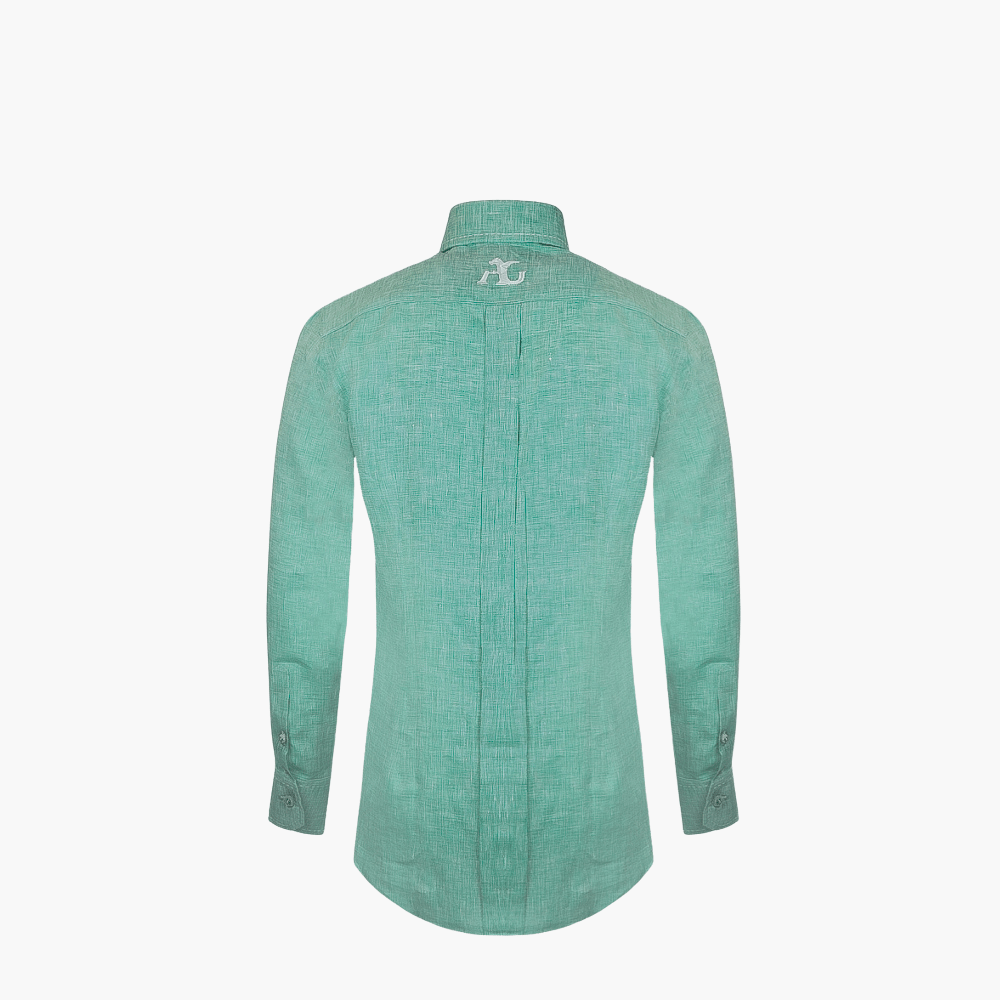 Green Hexagonal Corleone Shirt - Angelo Galasso - Luxury Italian Menswear London