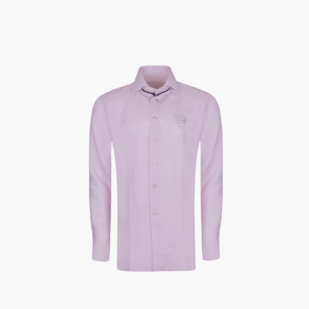 Pink Linen Crown Mason Shirt