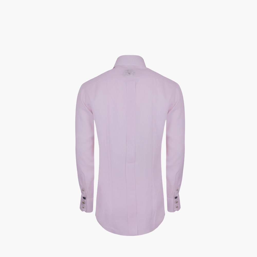 Pink Linen Crown Mason Shirt