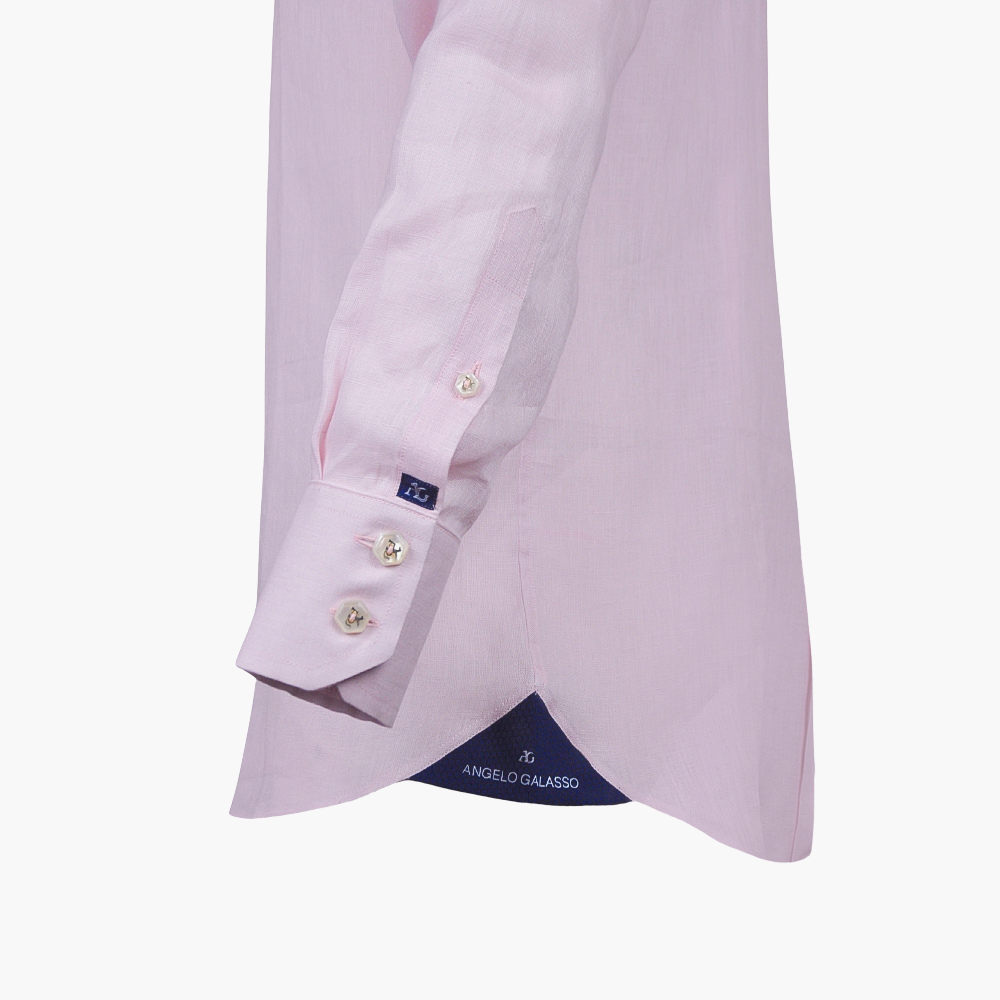 Pink Linen Crown Mason Shirt