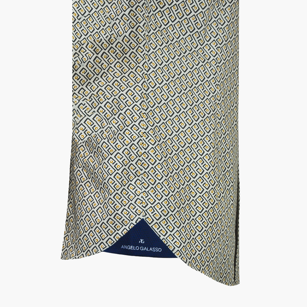 Fret Pattern Short Sleeves Mason Shirt