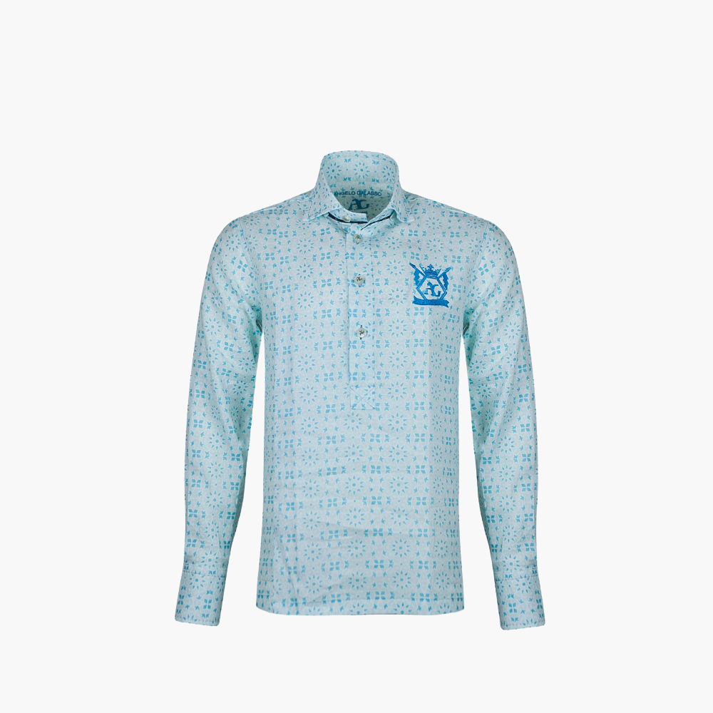Celeste Hexagonal Mason Polo Shirt