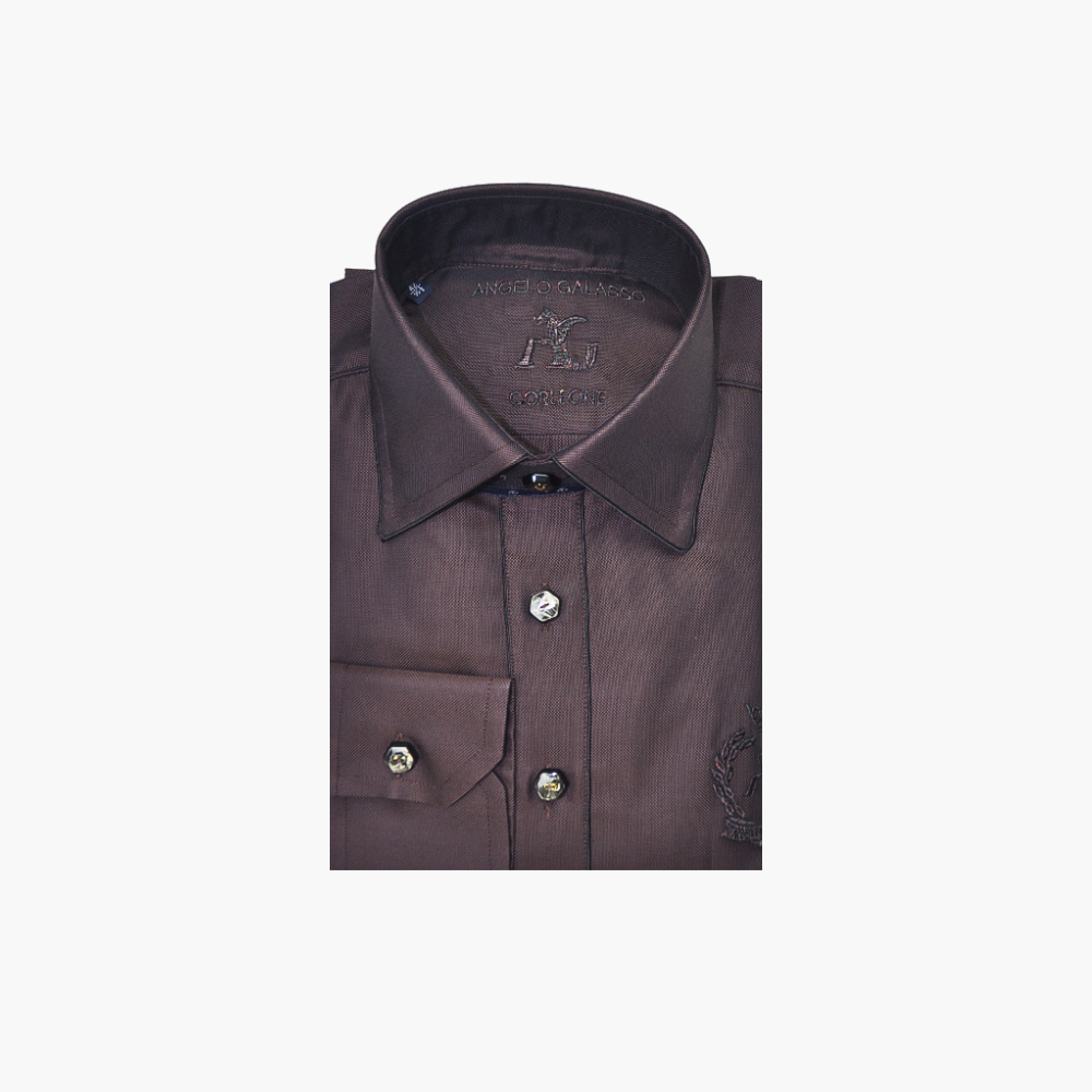 Brown Alloro Logo Corleone Shirt - AG23S1HAS19