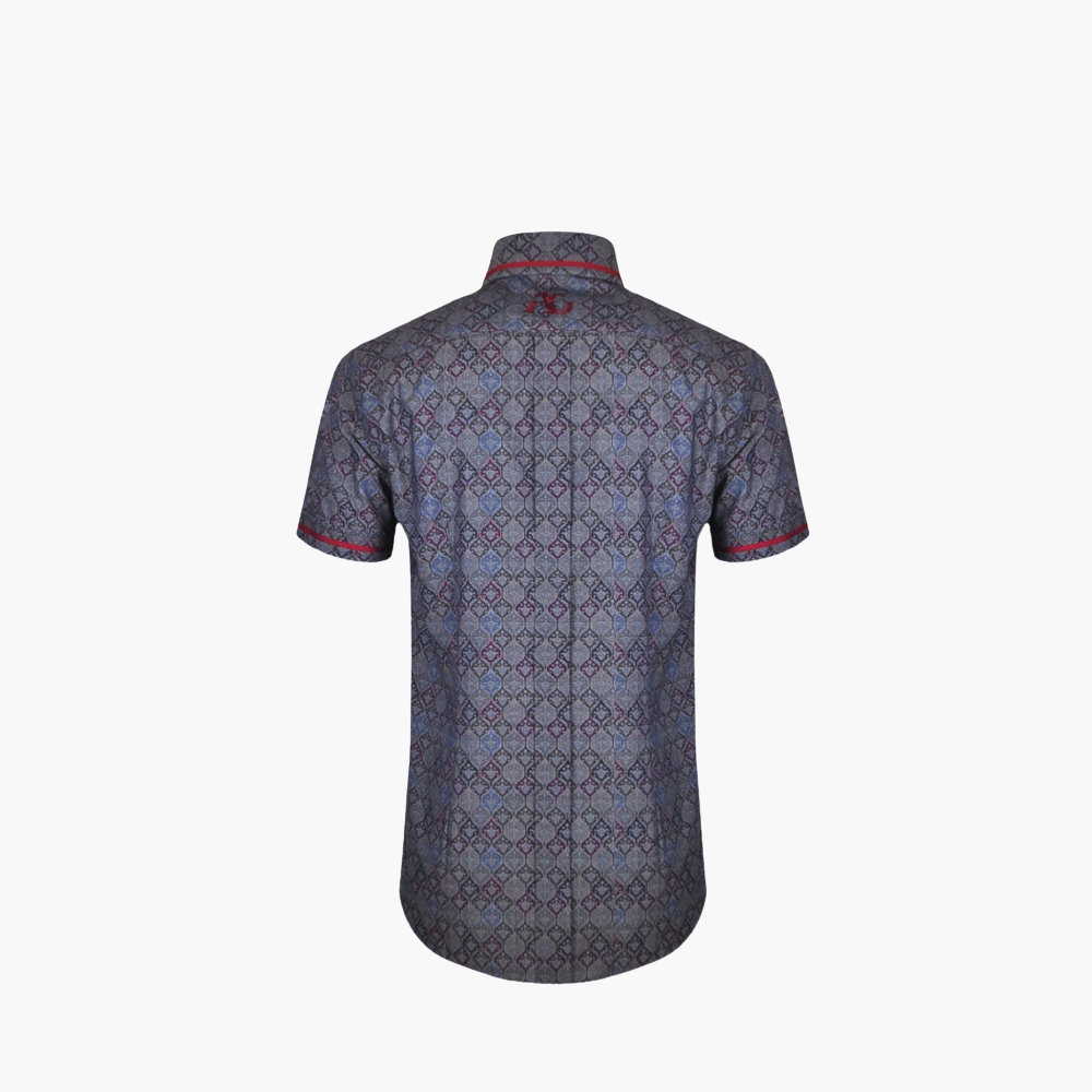 Grey Ogee Short Sleeves Corleone Shirt