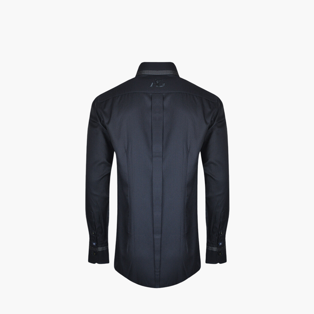 Black Metallic Jacquard Alloro Shirt - AG23S1HAS24