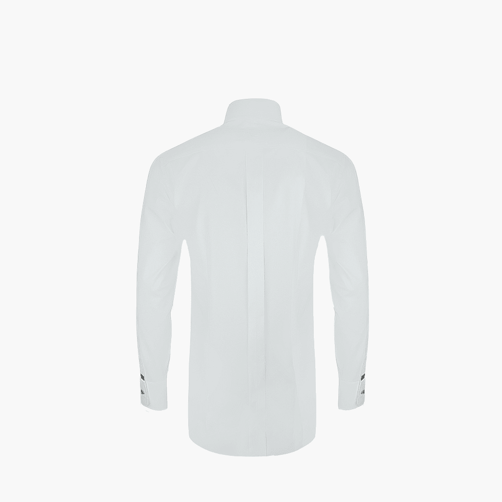 Angelo Galasso White Twill Mason Shirt - Angelo Galasso - Luxury Italian Menswear London