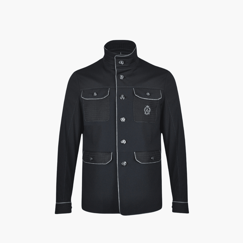 Black Sahariana - Angelo Galasso - Luxury Italian Menswear London