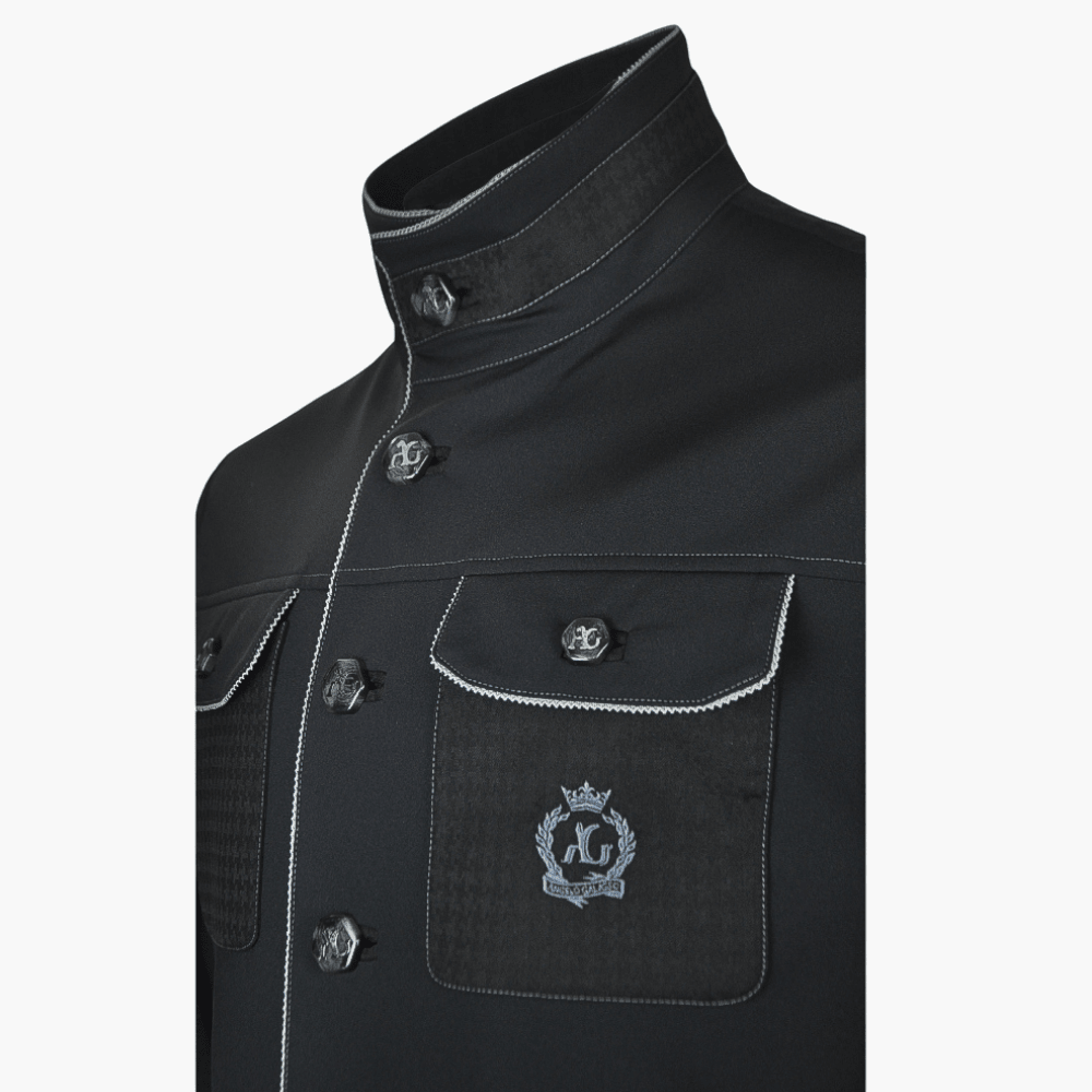 Black Sahariana - Angelo Galasso - Luxury Italian Menswear London