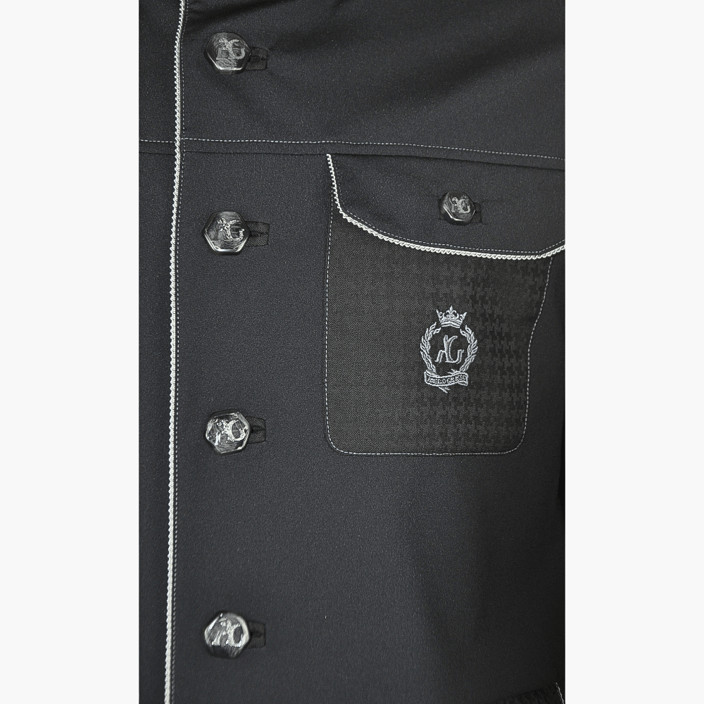 Black Sahariana - Angelo Galasso - Luxury Italian Menswear London