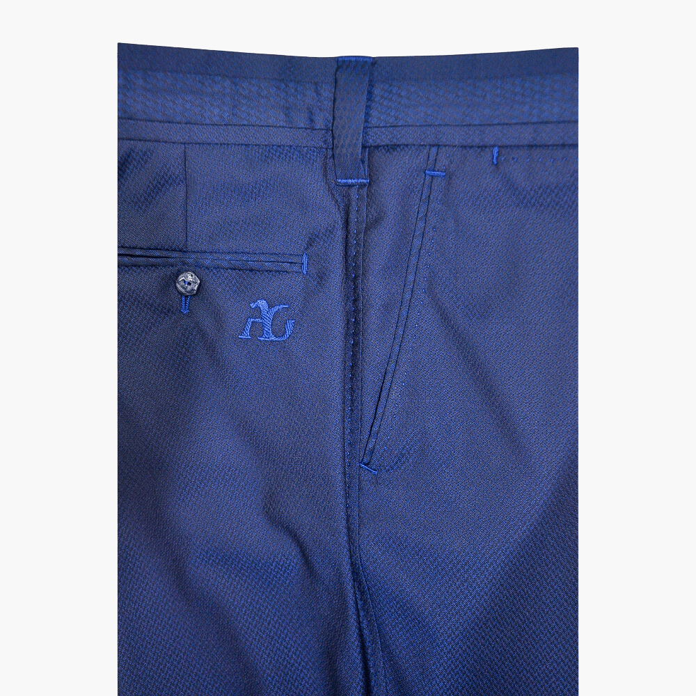 Blue Wool Suit - Angelo Galasso - Luxury Italian Menswear London