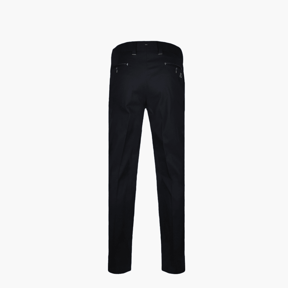 Black Piping Trousers - Angelo Galasso - Luxury Italian Menswear London