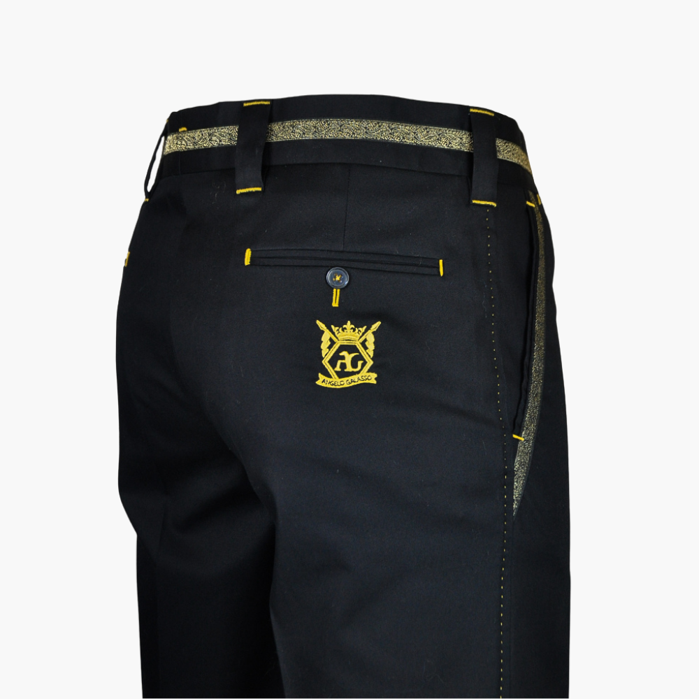 Black Hexagonal Bermuda - AG23S7RIV03BRFL