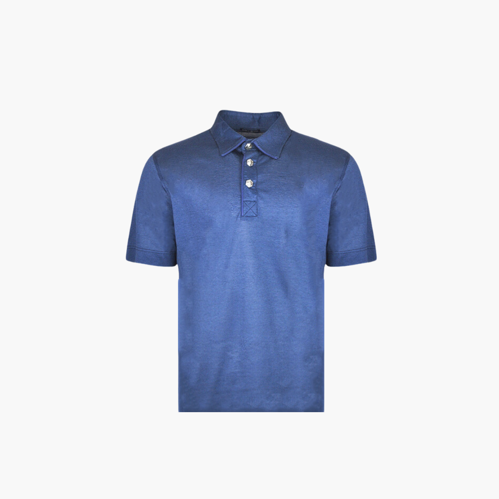 Blue  Custom printed AG Polo – AG23STPLO01FL
