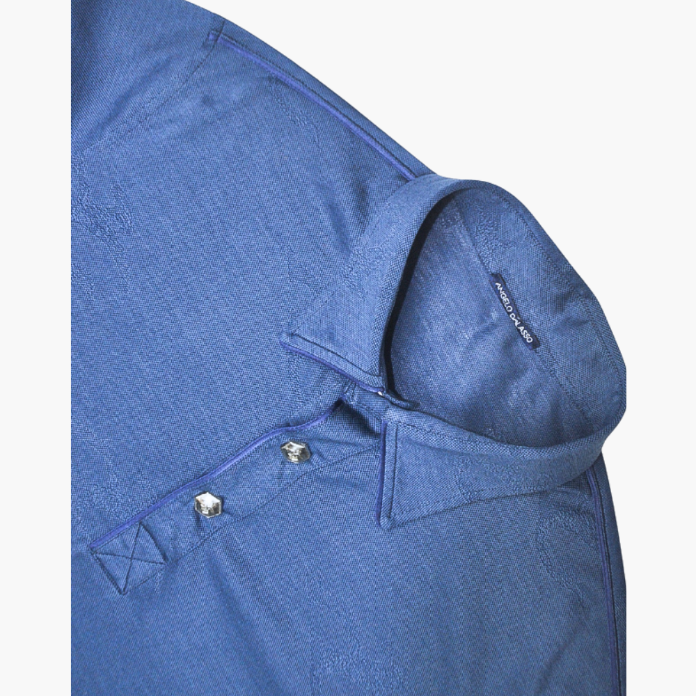 Blue  Custom printed AG Polo – AG23STPLO01FL