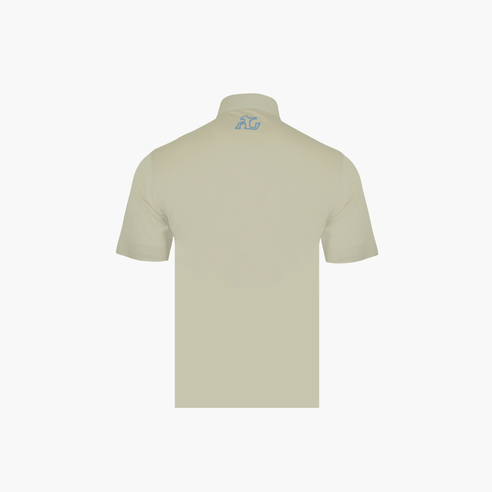 Beige Azulejo & AG Alloro Polo - Angelo Galasso - Luxury Italian Menswear London