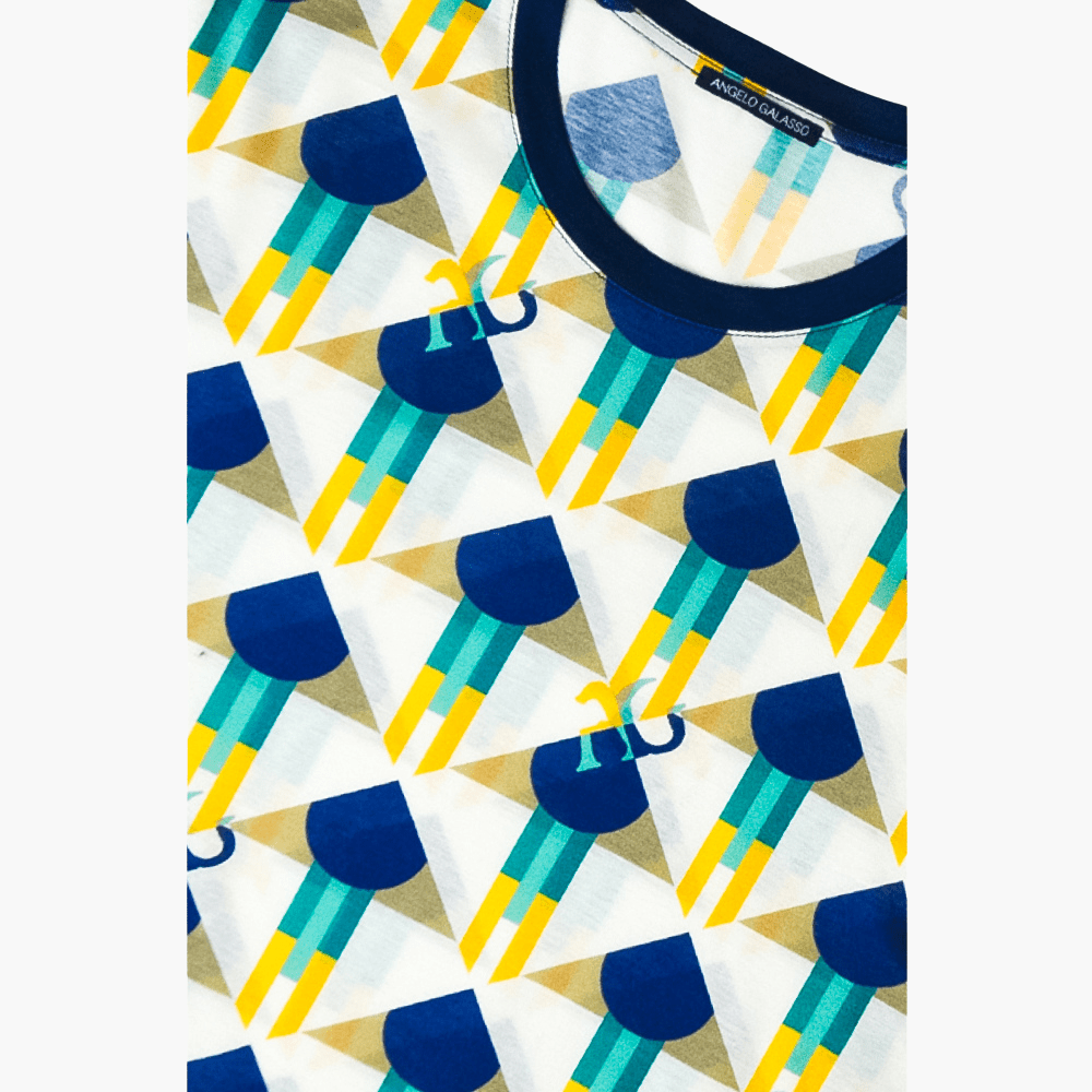 Optical Custom AG Print T-Shirt - Angelo Galasso - Luxury Italian Menswear London