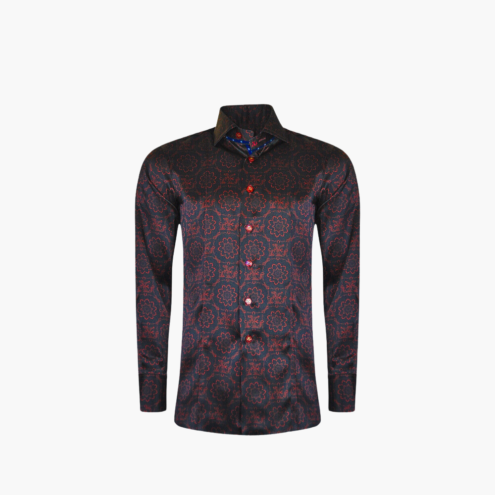 Black & Red AG Custom Print Mason Shirt