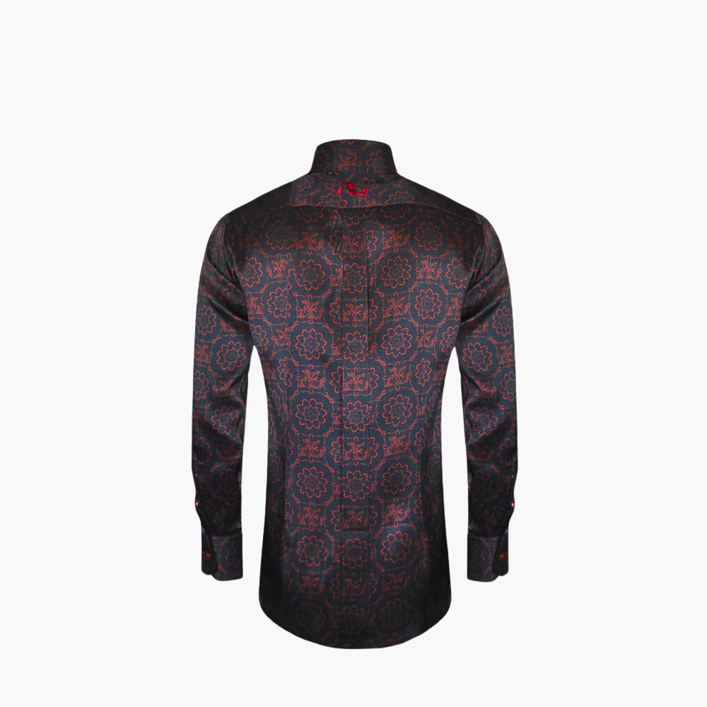 Black & Red AG Custom Print Mason Shirt
