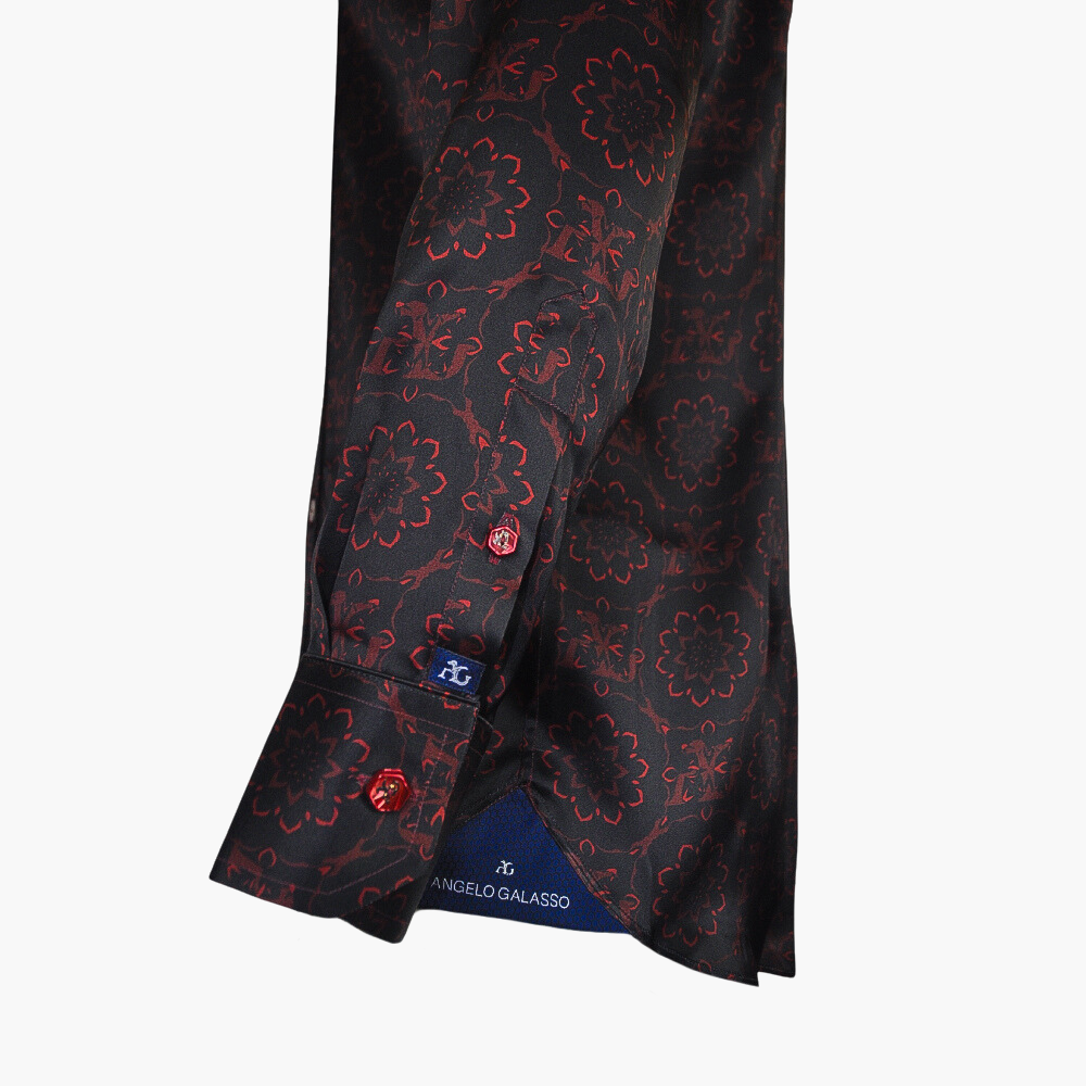 Black & Red AG Custom Print Mason Shirt